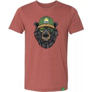 WILD TRIBUTE Public Lands MIAMI VICE Bear T Shirt ACADIA National‎ Park LARGE